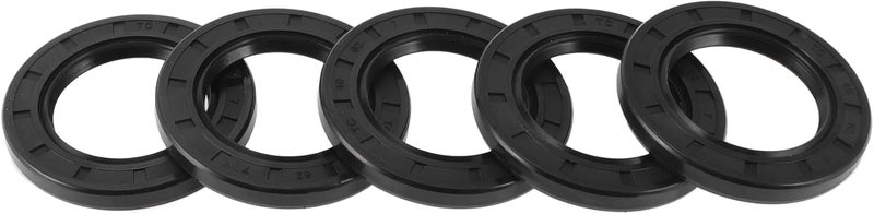 HEROFFIX 5 Pcs Rotary Shaft Seal High Pressure Oil Seal 40x62x7mm Black Nitrile 70 Durometer Rubber - Image 1